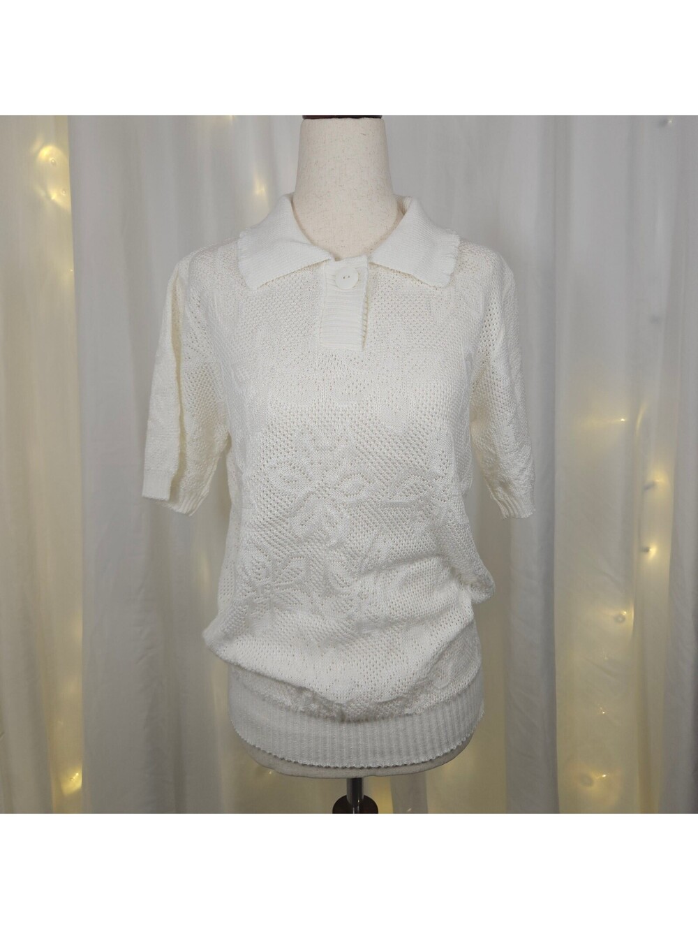 Vintage Kenneth too! Short sleeve sweater polo size small/medium